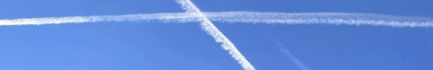 An image of jet contrails